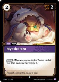 Mystic Poro — Riftbound Common card