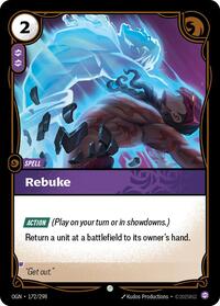 Rebuke — Riftbound Common card