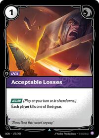 Acceptable Losses — Riftbound Uncommon card