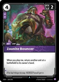 Zaunite Bouncer — Riftbound Uncommon card