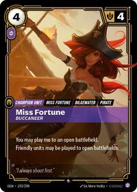 Miss Fortune - Buccaneer — Riftbound Rare card