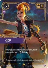Jinx - Rebel (Alternate Art) — Riftbound Showcase card