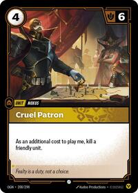 Cruel Patron — Riftbound Common card