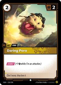 Daring Poro — Riftbound Common card