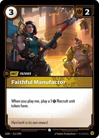 Faithful Manufactor — Riftbound Common card