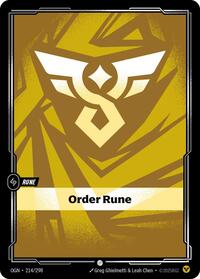 Order Rune — Riftbound Common card