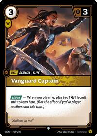 Vanguard Captain — Riftbound Common card