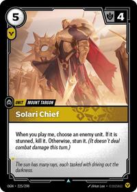 Solari Chief — Riftbound Uncommon card