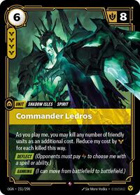 Commander Ledros — Riftbound Rare card
