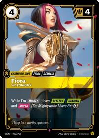 Fiora - Victorious — Riftbound Rare card