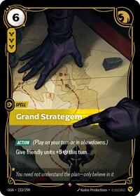 Grand Strategem — Riftbound Rare card