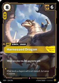 Harnessed Dragon — Riftbound Rare card