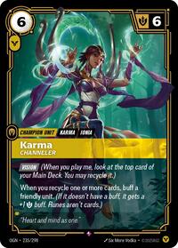 Karma - Channeler — Riftbound Rare card
