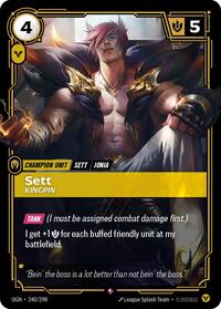 Sett - Kingpin — Riftbound Rare card