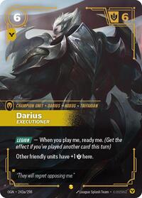 Darius - Executioner (Alternate Art) — Riftbound Showcase card