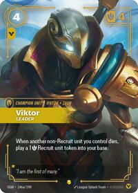 Viktor - Leader (Alternate Art) — Riftbound Showcase card
