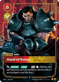Darius - Hand of Noxus — Riftbound Rare card