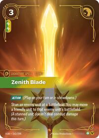 Zenith Blade — Riftbound Epic card