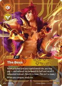Sett - The Boss — Riftbound Rare card