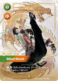 Lee Sin - Blind Monk (Overnumbered) — Riftbound Showcase card