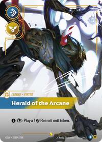 Viktor - Herald of the Arcane (Signature) — Riftbound Showcase card