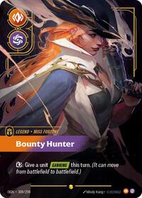 Miss Fortune - Bounty Hunter (Overnumbered) — Riftbound Showcase card
