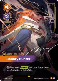 Miss Fortune - Bounty Hunter (Signature) — Riftbound Showcase card