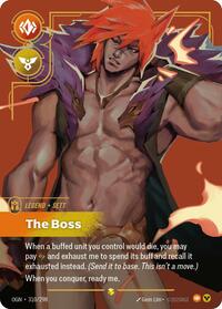 Sett - The Boss (Overnumbered) — Riftbound Showcase card