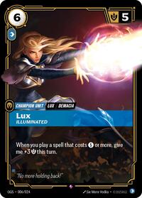 Lux - Illuminated — Riftbound Rare card
