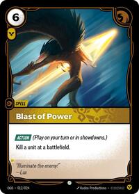 Blast of Power — Riftbound Common card
