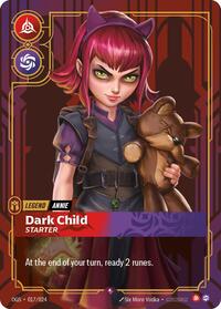 Annie - Dark Child (Starter) — Riftbound Rare card