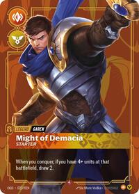 Garen - Might of Demacia (Starter) — Riftbound Rare card