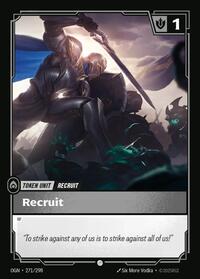 Recruit (271) // Buff — Riftbound Common card