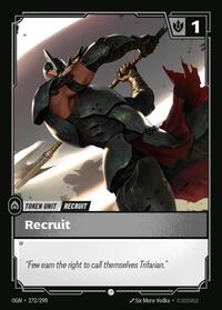 Recruit (272) // Buff — Riftbound Common card