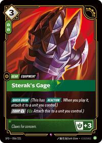 Sterak's Gage — Riftbound Rare card