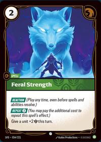 Feral Strength — Riftbound Common card