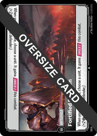 Fortified Position (Oversized) — Riftbound Uncommon card