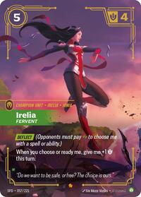 Irelia - Fervent — Riftbound Epic card