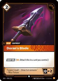 Doran's Blade — Riftbound Common card