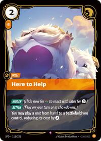 Here to Help — Riftbound Rare card