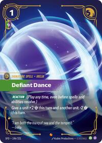 Defiant Dance — Riftbound Epic card