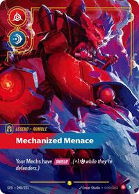 Rumble - Mechanized Menace (Overnumbered) — Riftbound Showcase card