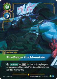 Ornn - Fire Below the Mountain (Overnumbered) — Riftbound Showcase card