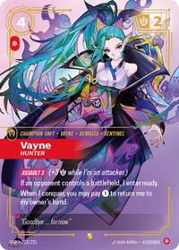 Vayne - Hunter (Overnumbered) — Riftbound Showcase card