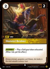Honest Broker — Riftbound Common card