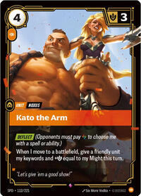 Kato the Arm — Riftbound Rare card