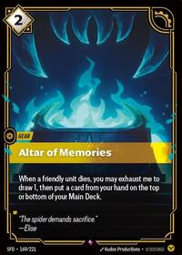Altar of Memories — Riftbound Rare card