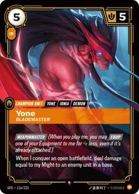 Yone - Blademaster — Riftbound Rare card