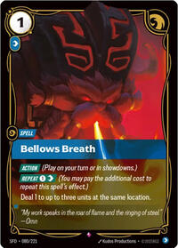 Bellows Breath — Riftbound Rare card
