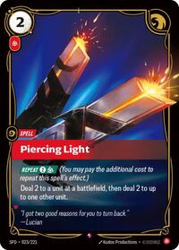 Piercing Light — Riftbound Rare card
